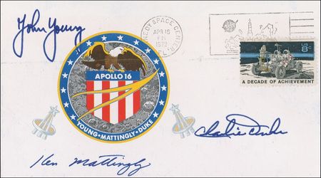 Lot #470 Apollo 16 Insurance Cover - Image 1