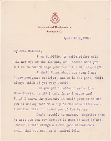 Lot #153 William Booth Typed Letter Signed - Image 1