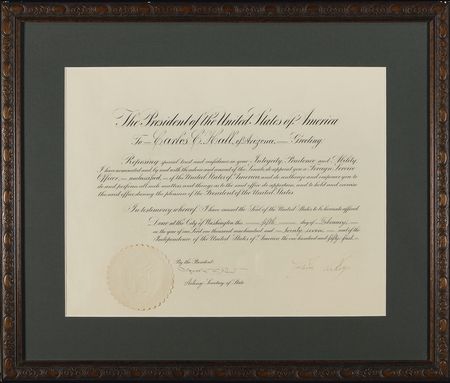 Lot #24 Calvin Coolidge Signed Document