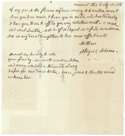 Lot #1 Abigail Adams: The first First Lady to live