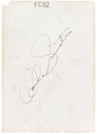 Lot #925 Frank Sinatra Signed Photograph - Image 1