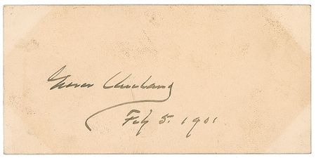 Lot #15 Grover Cleveland Signature