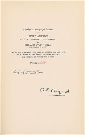 Lot #160 Richard E. Byrd Book - Image 1