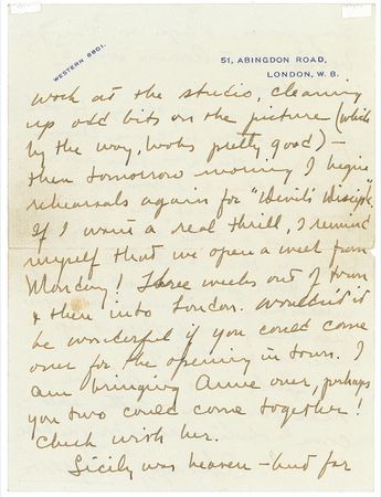 Lot #1241 Tyrone Power: ?We had a long talk?and for once I was honest?She?wants the things out of life, & a man, that I am unprepared to give? - Image 3