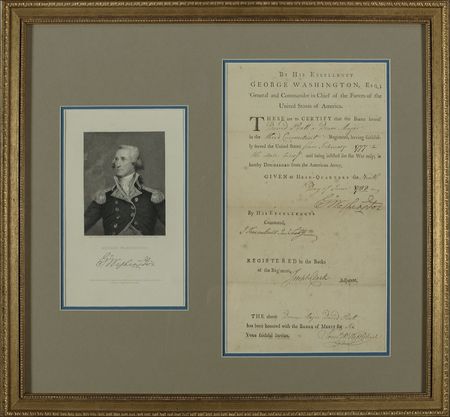 Lot #139 George Washington: Washington discharges a Revolutionary drum major just three months before the Treaty of Paris - Image 2