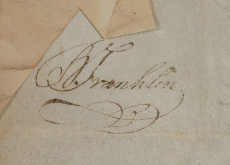 Lot #220 Benjamin Franklin: FRANKLIN signs a Pennsylvania land grant in the midst of the Constitutional Convention - Image 3