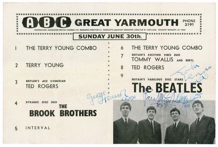 Lot #683 Beatles Program - Image 1
