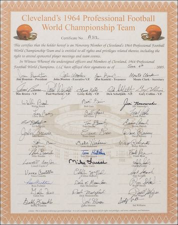 Lot #1304 Cleveland Browns Group Lot - Image 2