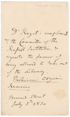 Lot #291 Peter M. Roget: Thesaurus creator - Image 3