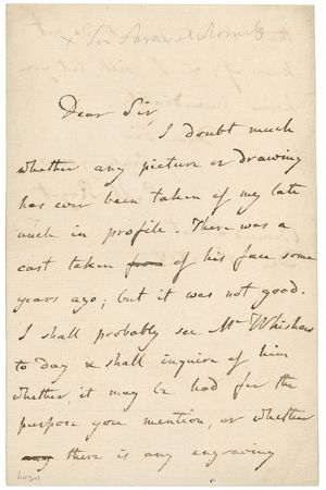 Lot #592 Peter M. Roget: Thesaurus creator - Image 1