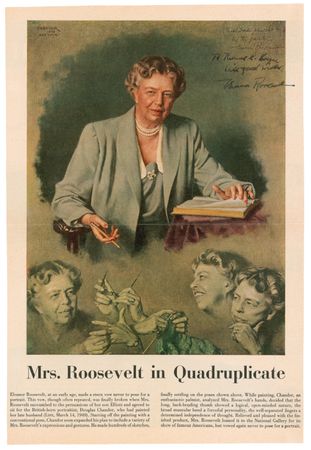 Lot #105 Eleanor Roosevelt: “My husband and I never discussed visiting Russia together.” - Image 1
