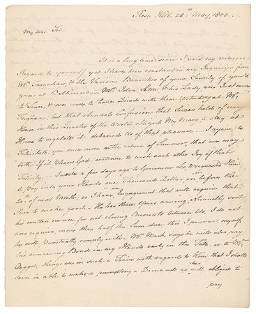 Lot #363 Horatio Gates: Gates becomes frustrated at unpaid loans - Image 1