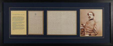 Lot #348 Abner Doubleday: “The custom of giving any kind of salutes to a grand guard is highly objectionable” - Image 1