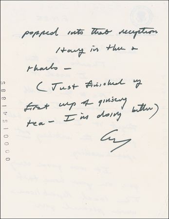Lot #6 George Bush: ?I believe a b?ball game is for watching, not speech making? - Image 2