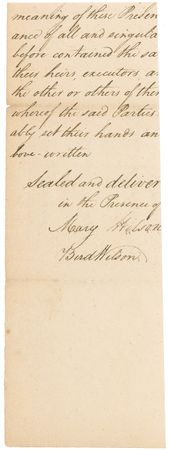 Lot #192 Declaration of Independence: James Wilson Signature - Image 2