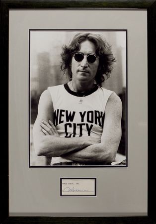 Lot #691 Beatles: John Lennon Signature - Image 1