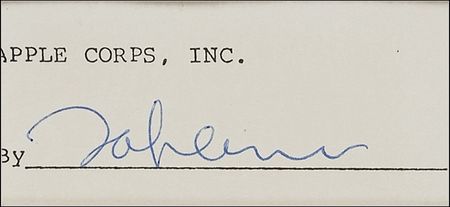Lot #691 Beatles: John Lennon Signature - Image 2