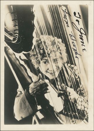 Lot #1120 Harpo Marx Signed Photograph - Image 1