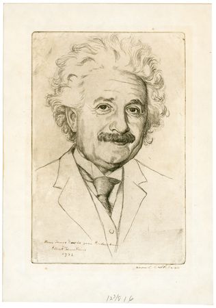 Lot #206 Albert Einstein Print - Image 1