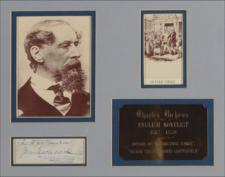Lot #541 Charles Dickens Signature - Image 1