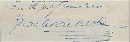 Lot #541 Charles Dickens Signature - Image 2