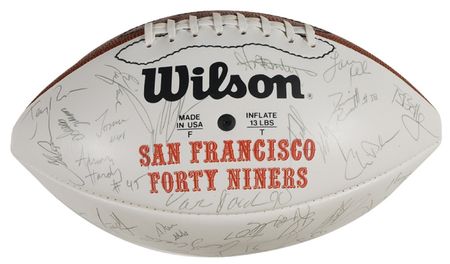 Lot #1442 San Francisco 49ers Football - Image 1
