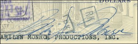 Lot #1135 Marilyn Monroe Check - Image 2