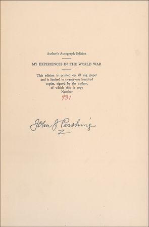 Lot #388 John J. Pershing Book - Image 1