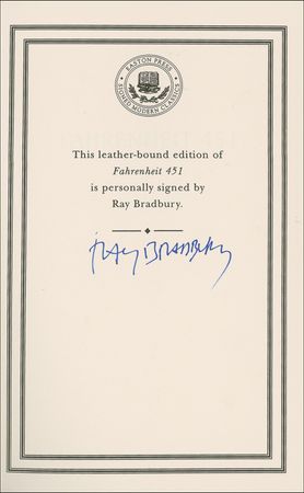 Lot #523 Ray Bradbury Book - Image 1