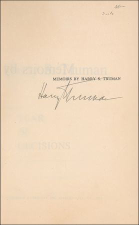 Lot #132 Harry S. Truman Book - Image 1