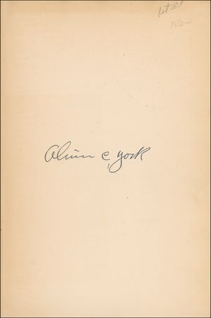 Lot #411 Sgt. Alvin C. York Book - Image 1