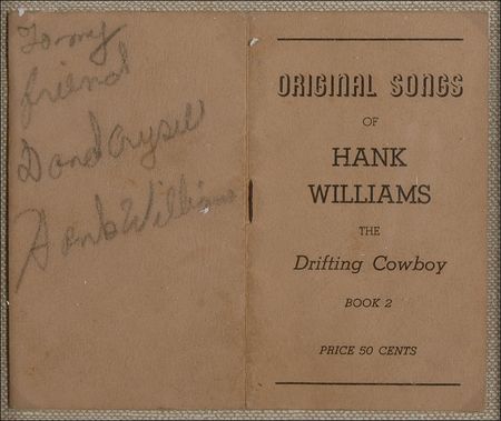 Lot #853 Hank Williams Songbook - Image 2