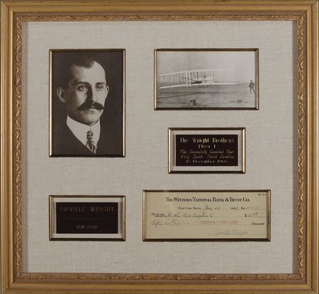 Lot #515 Orville Wright Check - Image 1