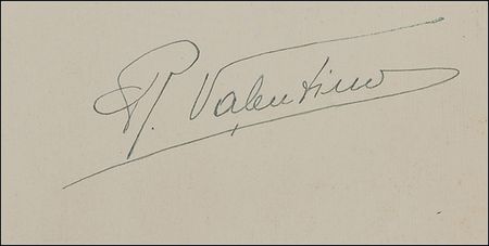 Lot #1233 Rudolph Valentino and Natacha Rambova Signature - Image 2