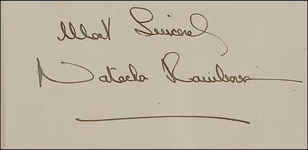Lot #1233 Rudolph Valentino and Natacha Rambova Signature - Image 3
