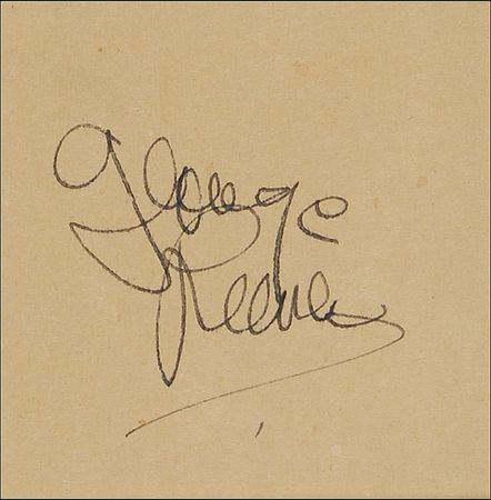 Lot #1172 George Reeves Signature - Image 2