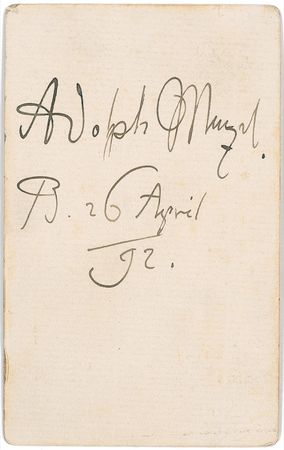 Lot #580 Adolph Menzel Signed Photograph - Image 1