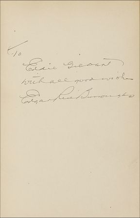 Lot #531 Edgar Rice Burroughs: Burroughs signs a first edition for his brother-in-law - Image 1
