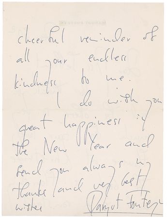 Lot #995 Margot Fonteyn Handwritten Letter Signed - Image 2
