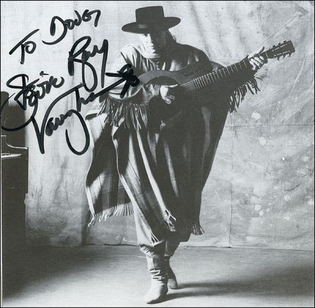 Lot #843 Stevie Ray Vaughan and Double Trouble: Stevie Ray and Double Trouble sign their last collaboration - Image 1