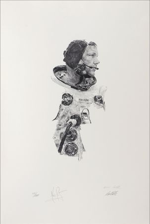 Lot #440 Neil Armstrong Lithograph - Image 1