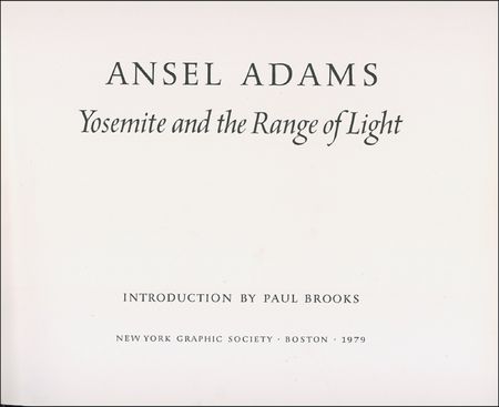 Lot #521 Ansel Adams Book - Image 2