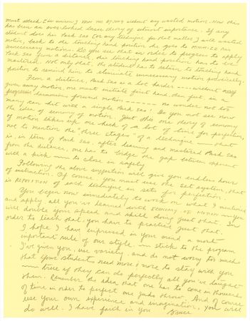 Lot #1092 Bruce Lee: Bruce Lee’s private lesson plan to his star pupil - Image 2