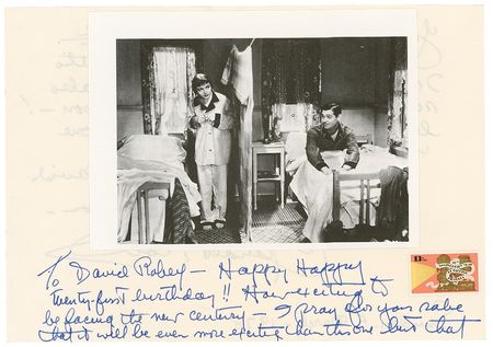 Lot #927 Claudette Colbert Handwritten Letter Signed - Image 1