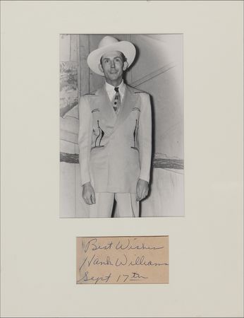 Lot #854 Hank Williams Signature - Image 1