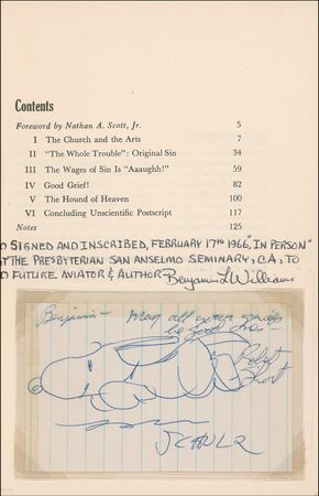 Lot #660 Charles Schulz: Peanuts ?Gospel? with not one, but two original Snoopy sketches - Image 2