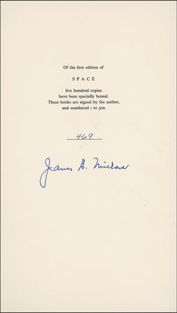 Lot #582 James Michener Book - Image 1