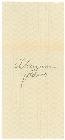 Lot #332 Chaim Weizmann Check - Image 2