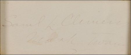 Lot #536 Samuel L. Clemens Signature - Image 2