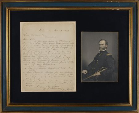 Lot #396 William T. Sherman: Sherman seeks papers from his rescue of Burnside - Image 1